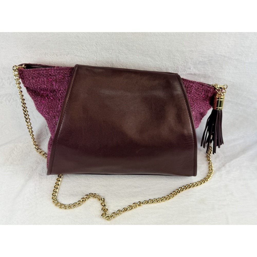 2014‎ Kerry Washington Ltd Ed Allstate Foundation Purple Tweed Leather Purse